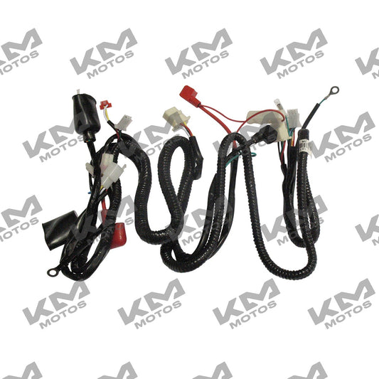 Arnés eléctrico principal DS150 verde de Italika, sistema eléctrico original para motocicleta Italika.