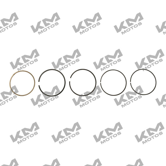Anillos de pistón originales Italika RT180 FT180, sistema de motor, con componentes metálicos y detalles del producto.