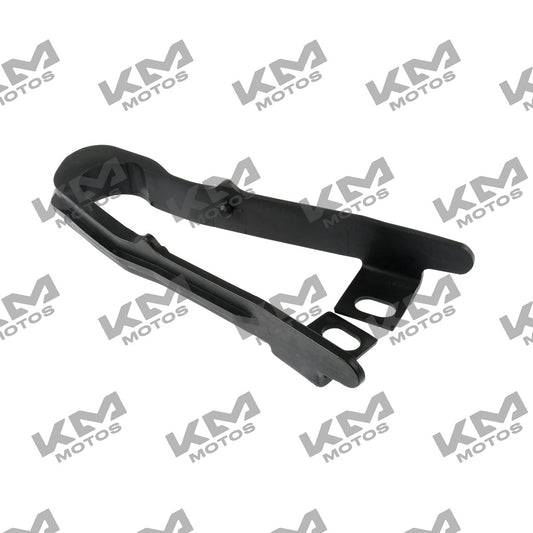 Protector de horquilla original Italika ZDM250, DM200 y DM150 Sport, sistema de tracción, en color negro y detalles visibles
