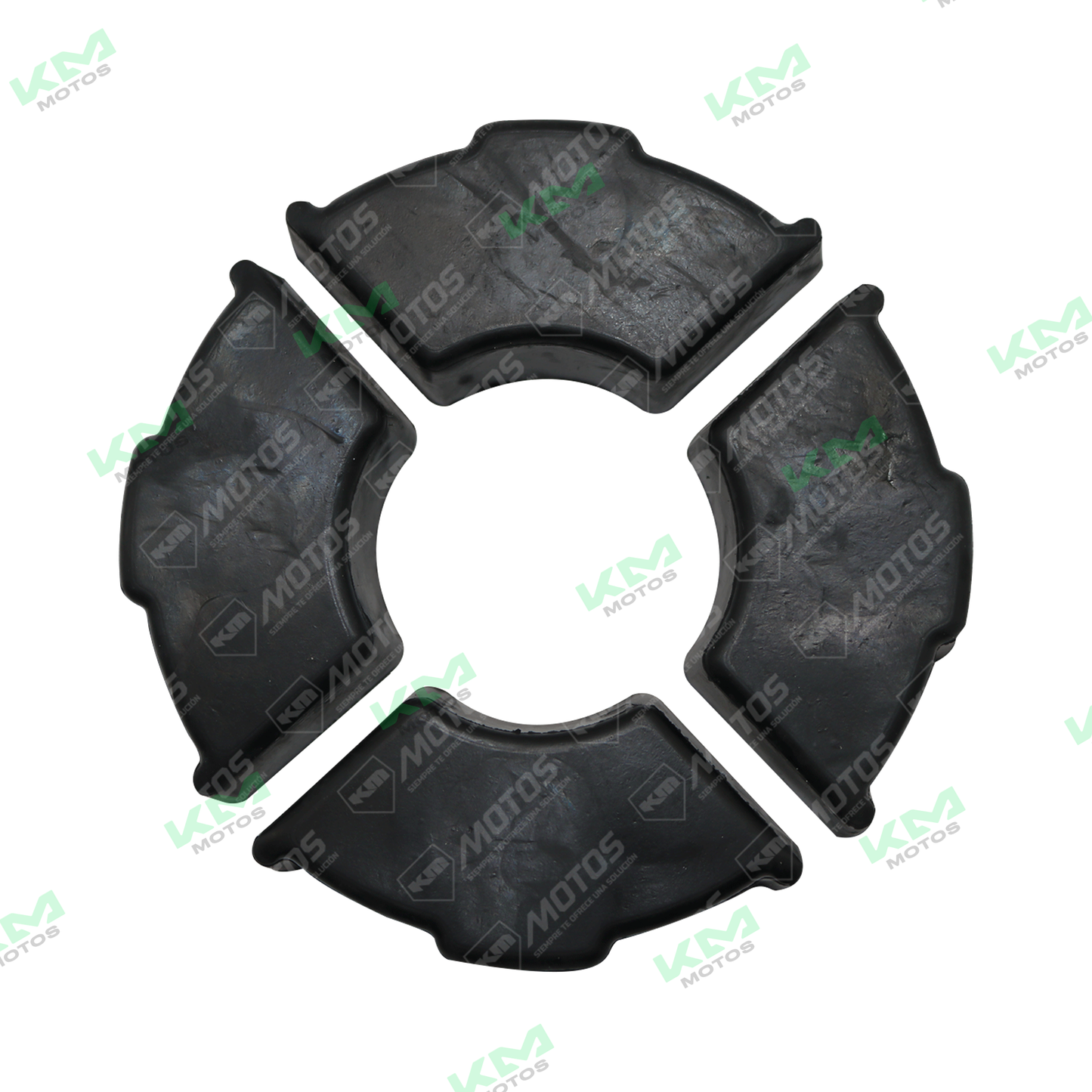 Hules de amortiguador YBR/FT125/CGL de KM Motos, bufa de goma para suspensión, vista de la pieza en color negro