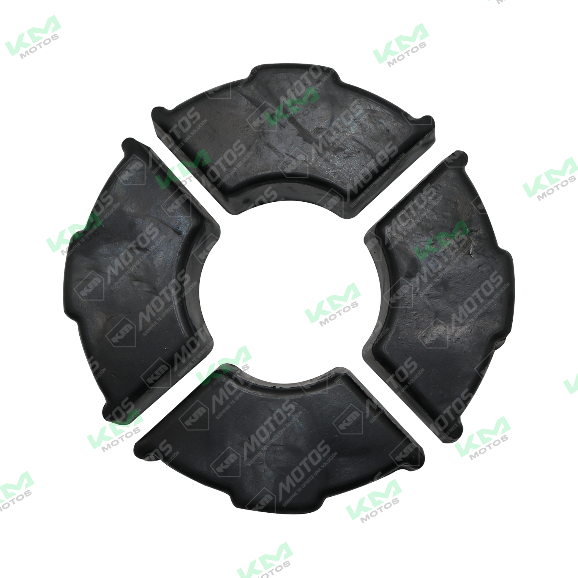 Hules de amortiguador YBR/FT125/CGL de KM Motos, bufa de goma para suspensión, vista de la pieza en color negro