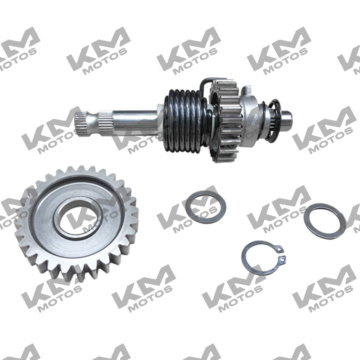 Conjunto de transmisión y arranque para motor Italika FT150 HD, componente original E06020105, en imagen de sistema de motor.