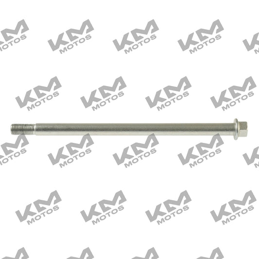 Eje de rueda trasera M15x260 para motocicleta Italika, sistema de ruedas, imagen con eje original F15040316