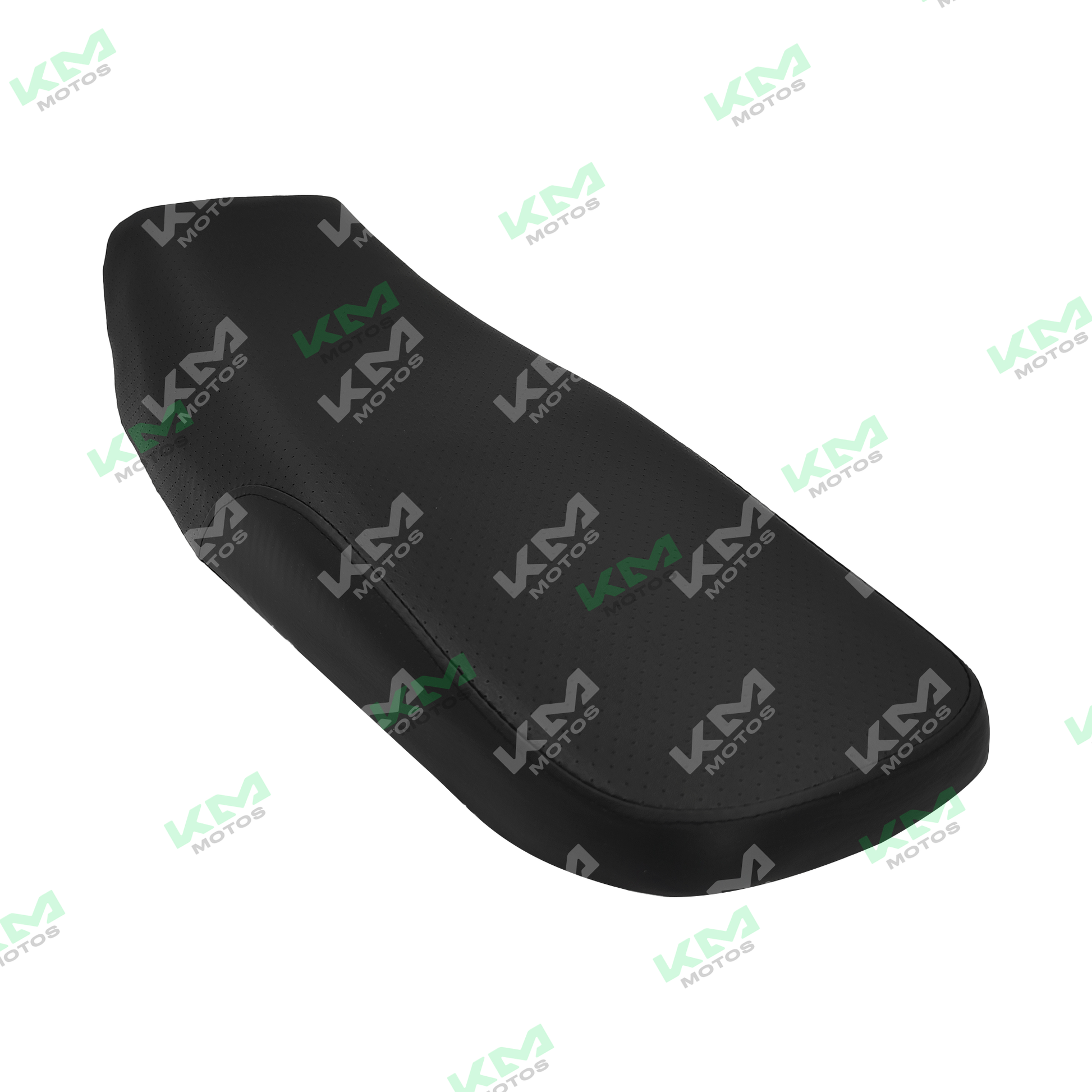Asiento para YBR125 de la marca KM Motos, con diseño cómodo y resistente, visible en la imagen.