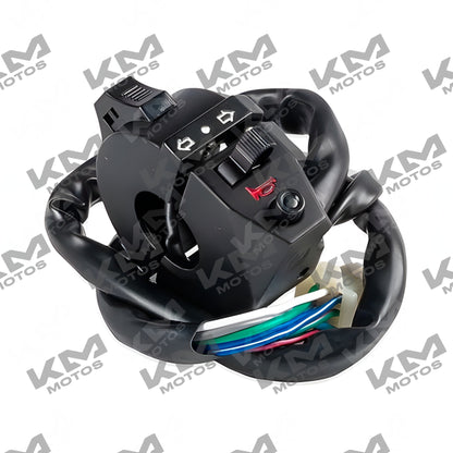 Conjunto de mandos izquierdo Original para FT125 clásica, New Sport y TS, incluye manillar y controles visibles en la imagen.