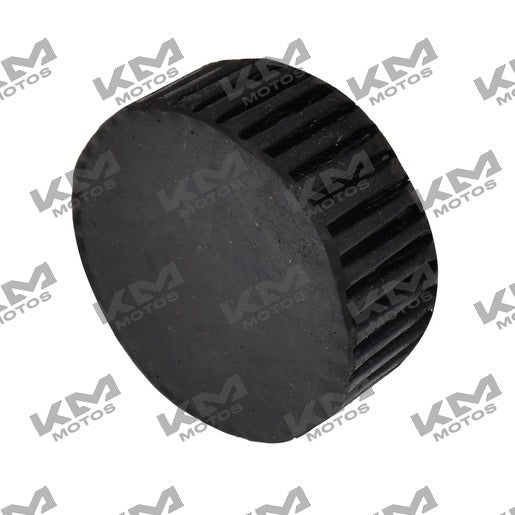 Soporte de tanque Hule ZDM200 para sistema de motor Italika, pieza original F17040067, en color negro y resistente.
