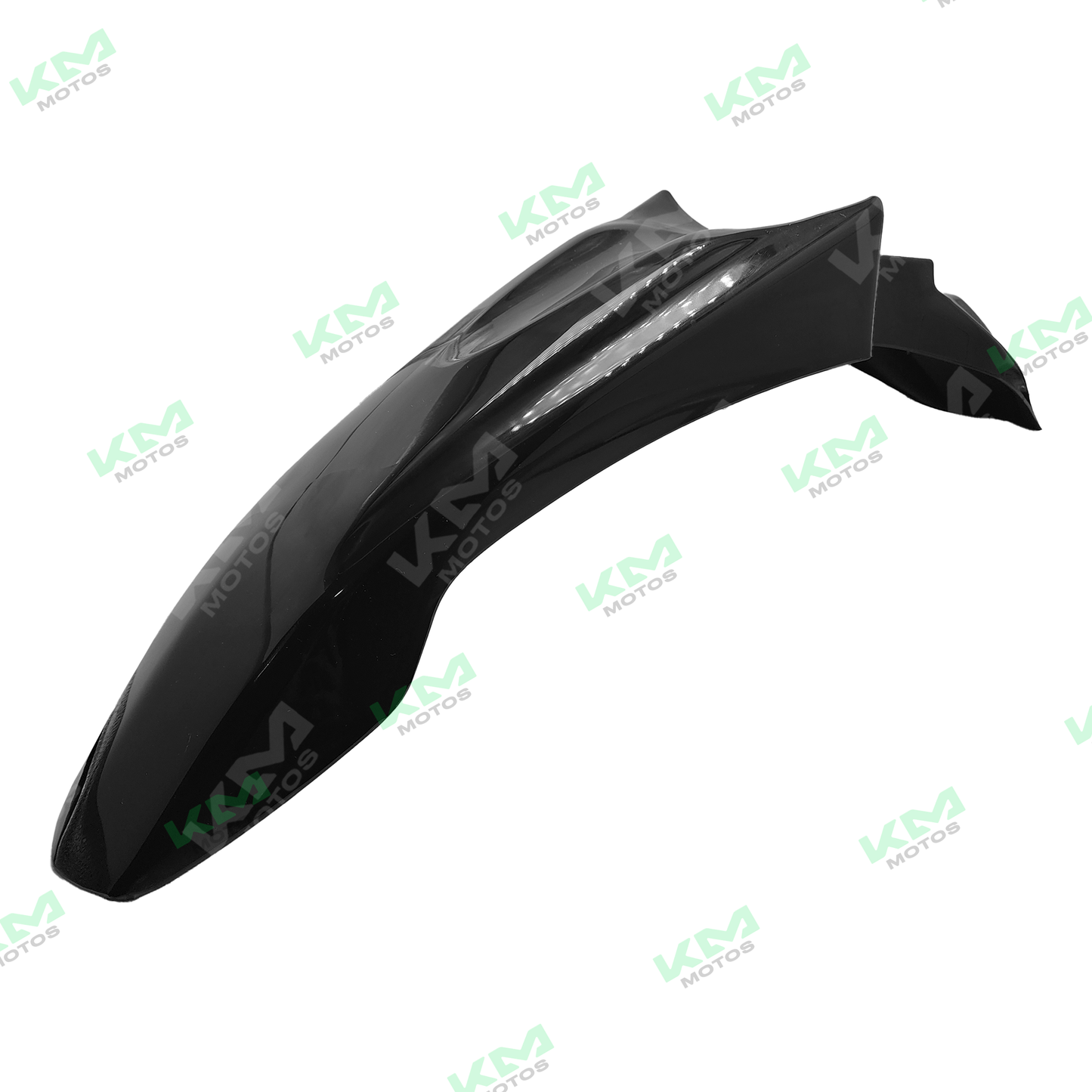 Guardafango negro para motos KM Motos modelo GXT/XTZ/RTZ, protección trasera y resistente para motocicletas.