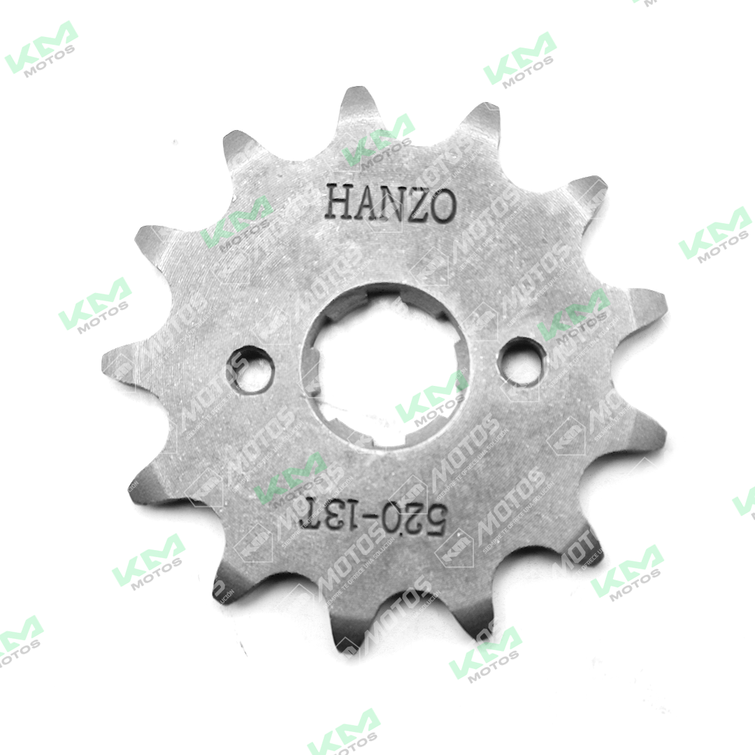 Piñón de 13 dientes para Zx150L de KM Motos, resistente y duradero, ideal para motos y reparación de transmisión.