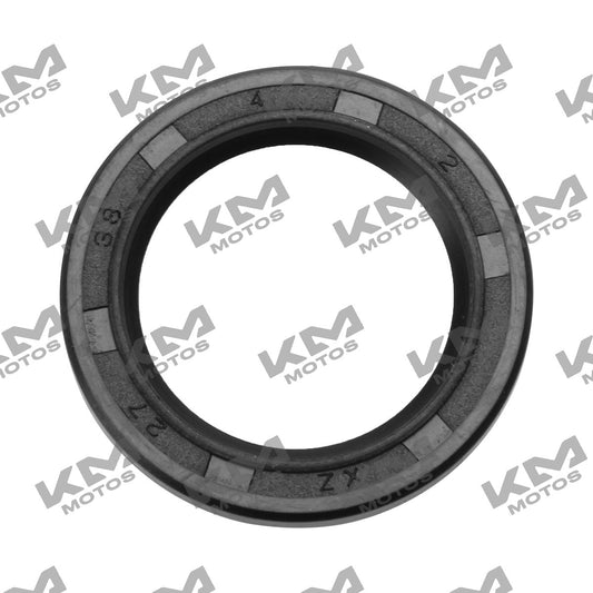 Sello de aceite de 27x38x4 para sistema de motor ATV250 Italika, pieza original E07020099, en imagen.