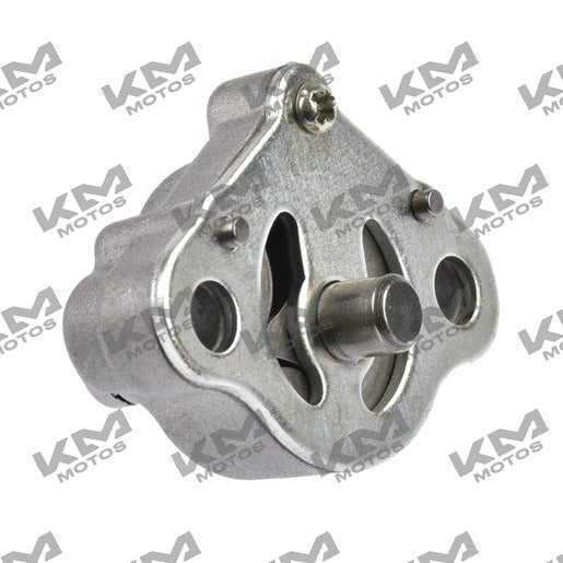 Bomba de aceite para ATV200 marca Italika en color naranja, componente del sistema de motor.