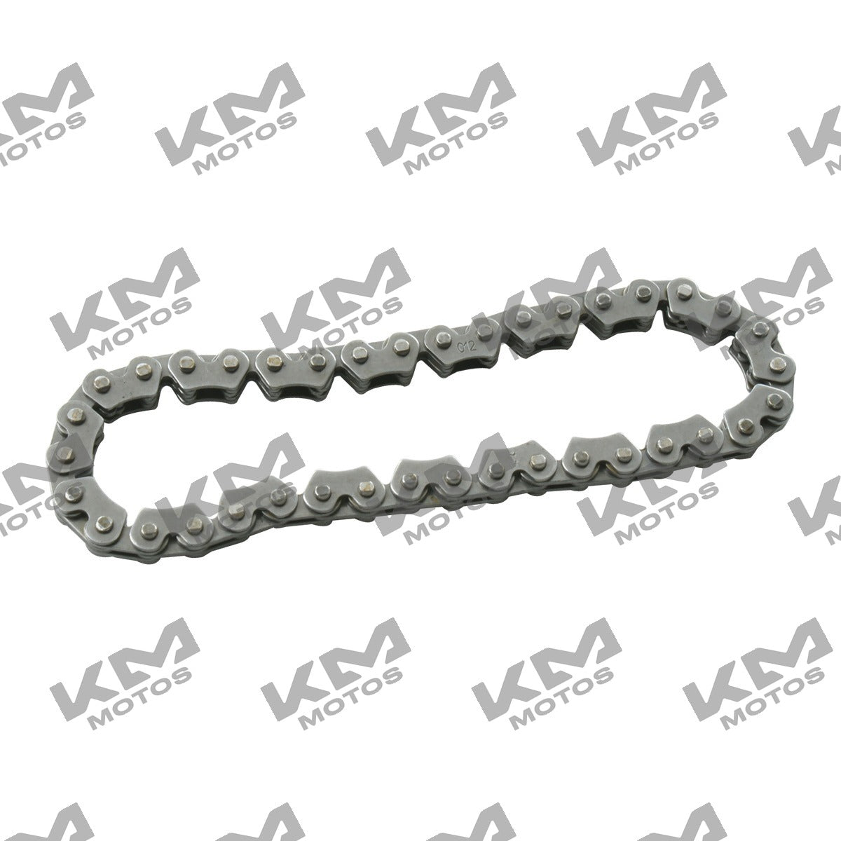 Cadena de bomba de aceite Italika para motor FT150, RC150, GT250Z, pieza original, visible en la imagen.