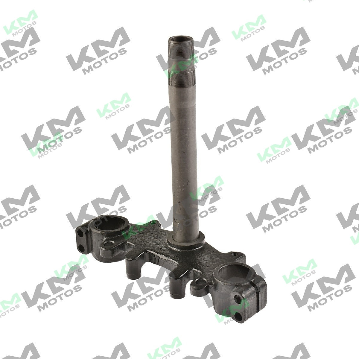 Sistema de suspensión para motocicleta Italika DM150, componente de dirección, en color negro, visible en la imagen.
