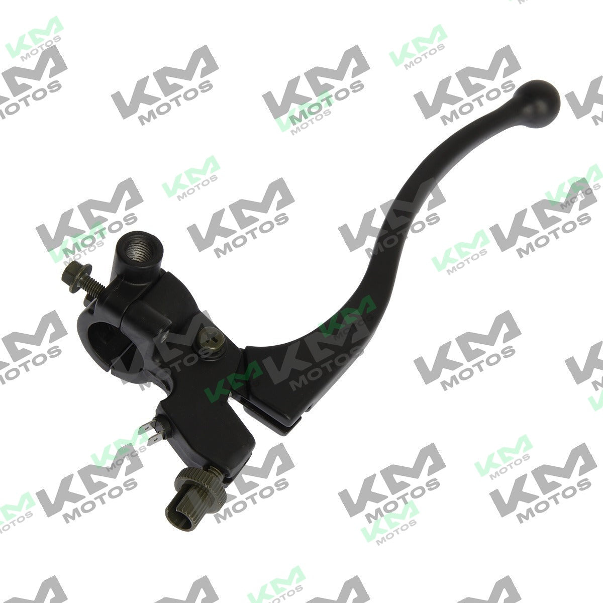 Conjunto de manecilla izquierda para sistema de control DM150 de Italika, modelo F10030065, en color metálico.