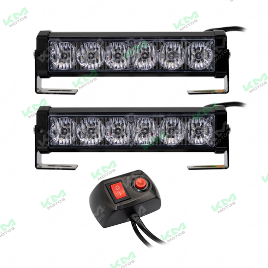 Luces LED Superled Universal con control de flasheo, diseño compacto y brillante para vehículos.