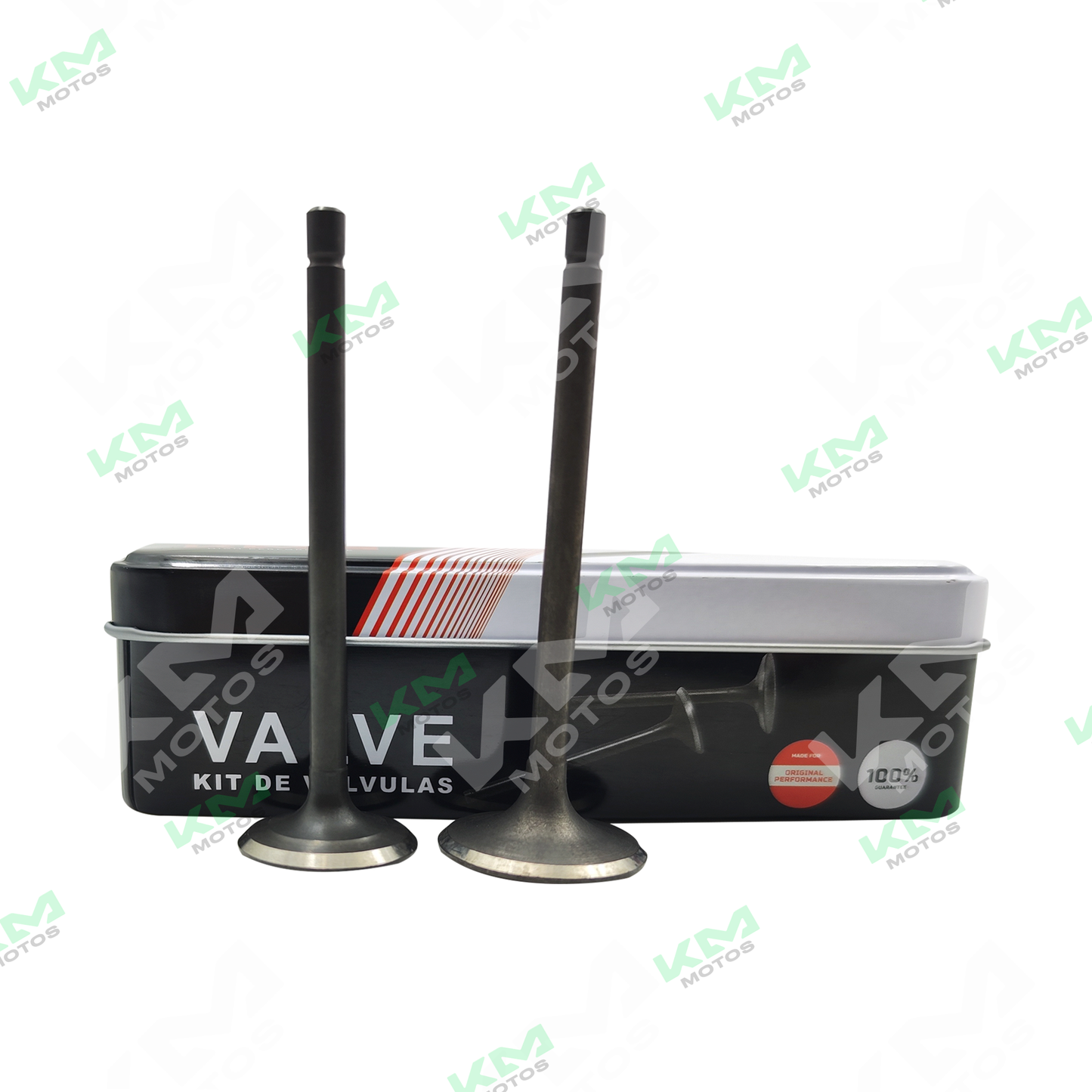Válvula de admisión y escape Kms para motor CG200, TX200, DM200, GYA 67mm 198cc, vista de las válvulas en la imagen
