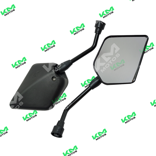 Retrovisores Gxt/Kmf A/R para vehículos, con diseño clásico y ajuste lateral, visibles en la imagen.