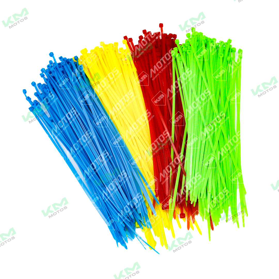 Abrazaderas plásticas universales para fajitas, imagen de una unidad, resistente y útil para sujetar cables o tubos.