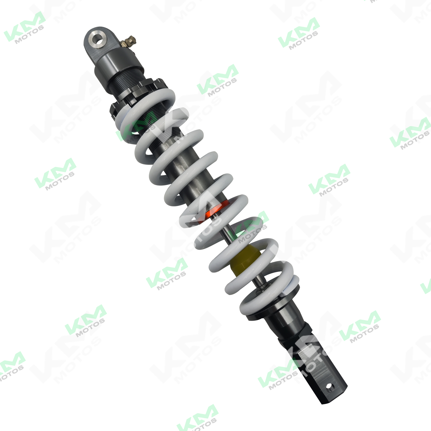Monoshock Serpento Defender en color negro, suspensión trasera para motocicleta, vista lateral con detalles del amortiguador