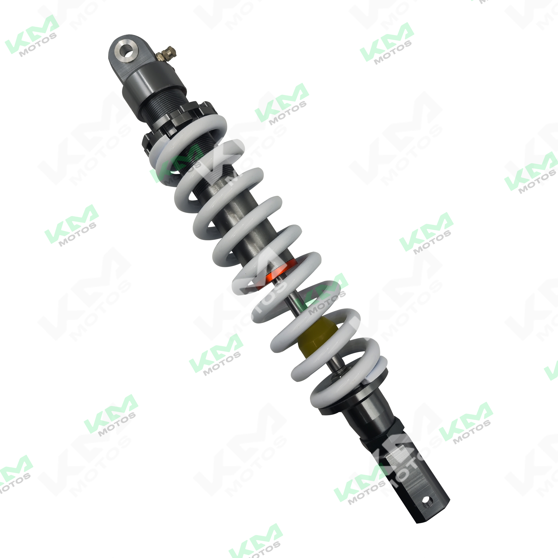 Monoshock Serpento Defender en color negro, suspensión trasera para motocicleta, vista lateral con detalles del amortiguador