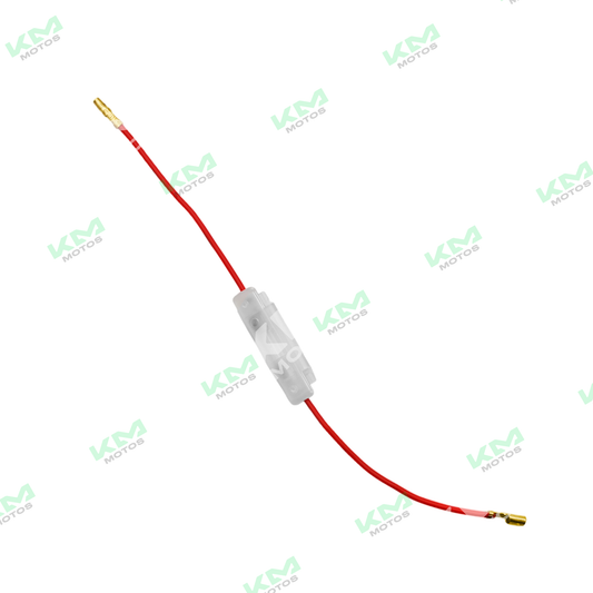 Portafusible de vidrio para protección eléctrica, con fusible visible y estructura resistente en imagen.