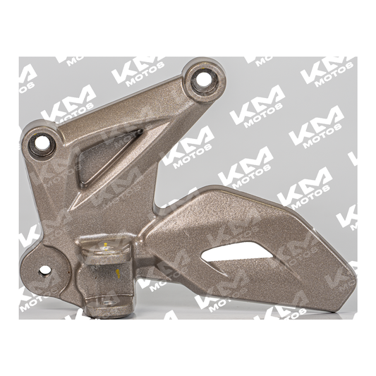 Base de estribo delantero izquierdo para NS200 en color gris oscuro, compatible con motocicleta Bajaj.