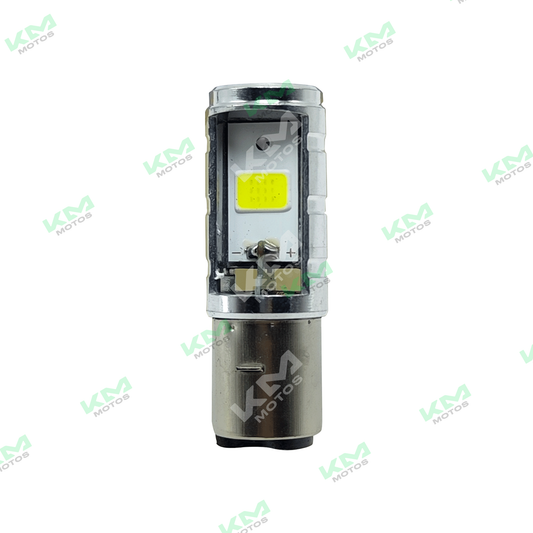 Luz LED de foco principal de doble cara con 2 contactos de marca Universal, ideal para iluminación eficiente en vehículos.