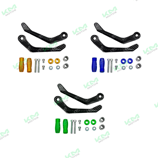 Protector de manecilla de fibra de carbono para accesorios de timones, compatible con diferentes modelos, marca Universal.