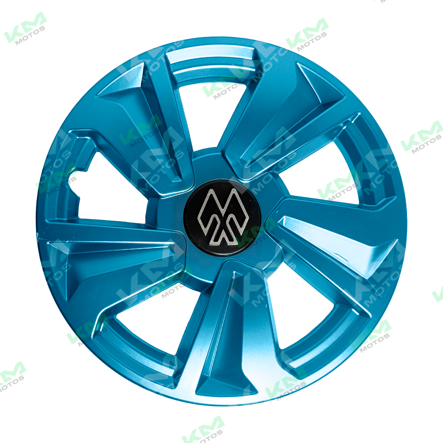 Copas de lujo para rin de mototaxi en color azul, diseño elegante y moderno para motocicletas.