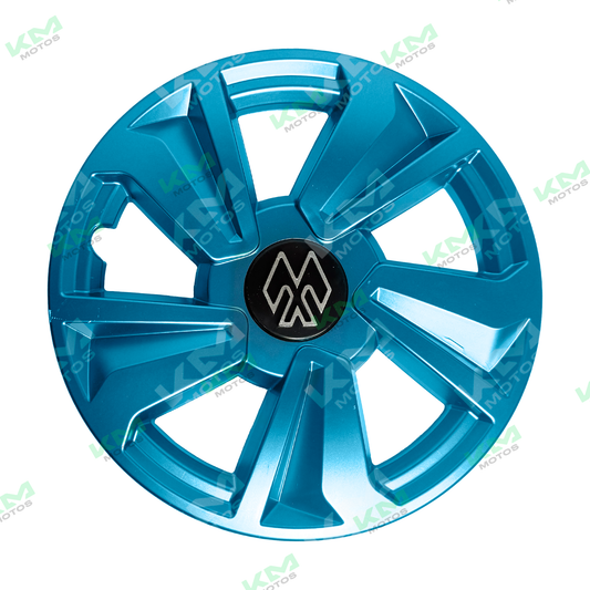 Copas de lujo para rin de mototaxi en color azul, diseño elegante y moderno para motocicletas.