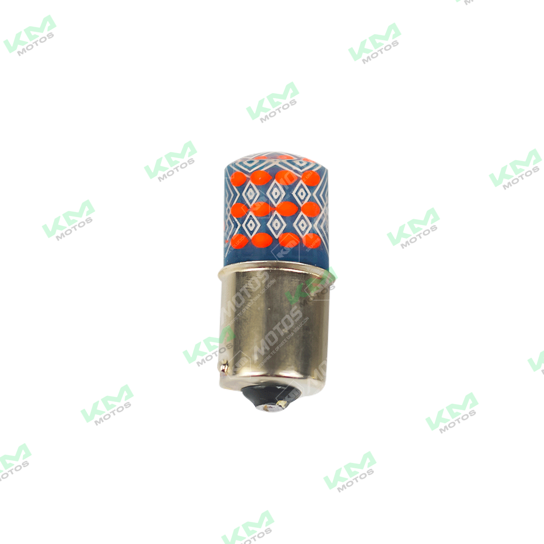 Luz LED de vía con tecnología COB y flash, ideal para señalización y iluminación en caminos y exteriores.