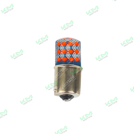 Luz LED de vía con tecnología COB y flash, ideal para señalización y iluminación en caminos y exteriores.