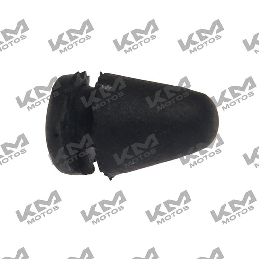 Clavo de goma para salpicadera Italika VORT-X 300R y 250Z, sistema de chasis original F16020060, en color negro
