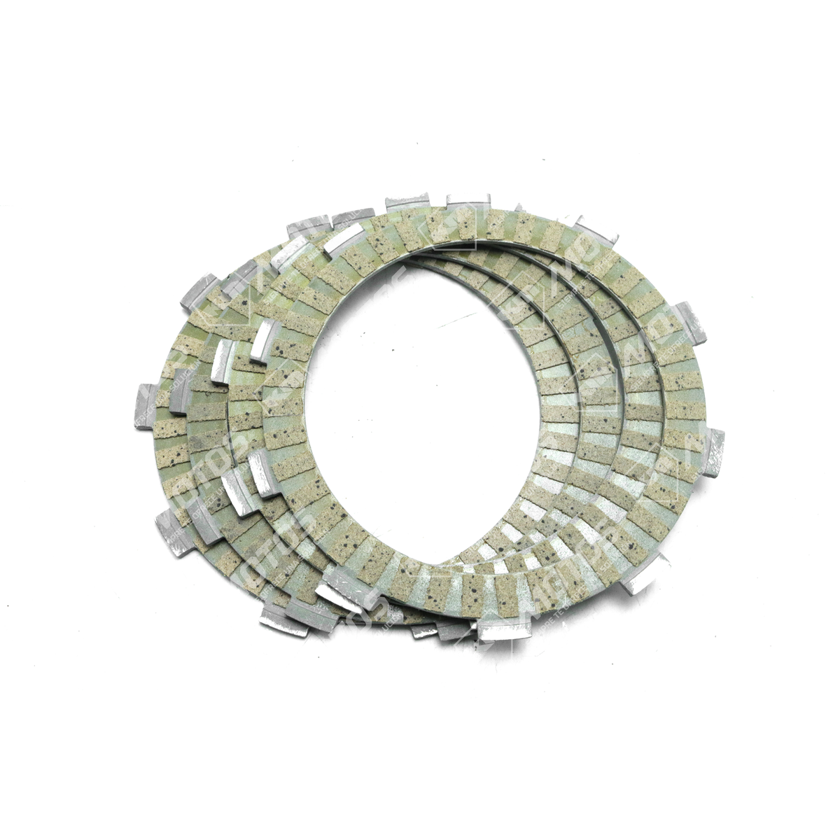Discos de clutch Yamaha FZ16 de KM Motos, conjunto de 4 piezas, con superficie metálica y componentes para sistema de embrague