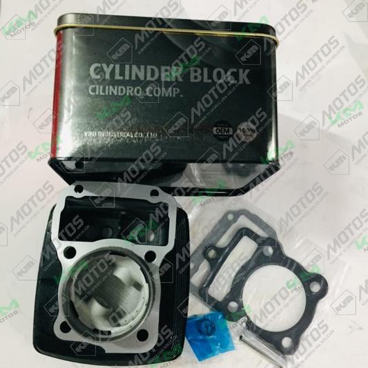 Kit de cilindro con empaques y sellos para motos Italika DM150, FT150, ZX150L, ZMOTO CR1, de marca Universal.