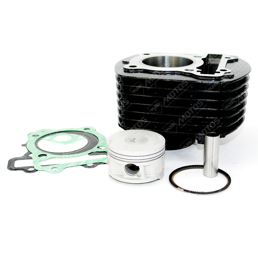 Kit de cilindro y empaques para FZ16, componentes de alta calidad para reparación de cilindros de motocicleta.