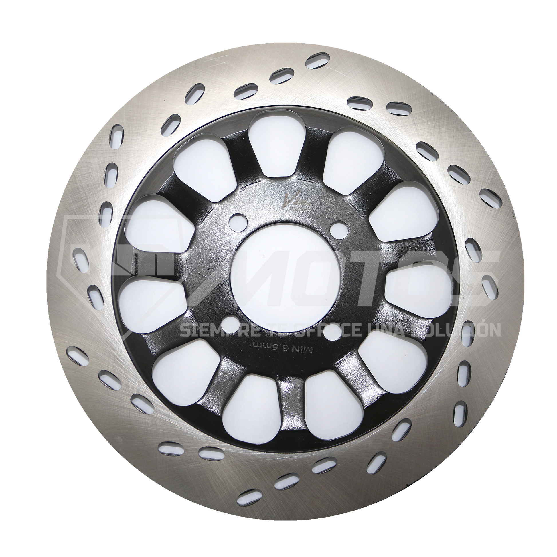 Disco de freno delantero KM Motos para Suzuki GN125H/Genesis HJ125, 4 agujeros, componente de freno de motocicleta.