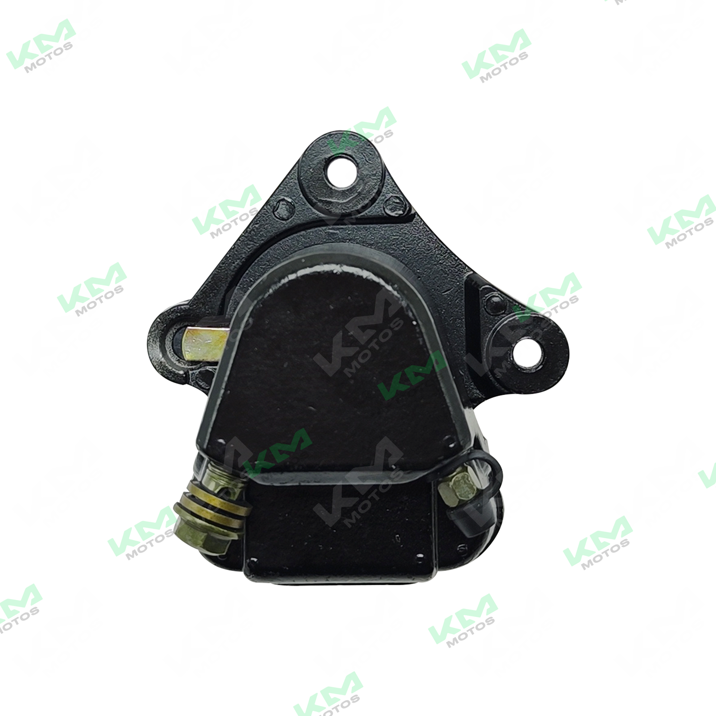 Caliper delantero Universal GYA200/AVATAR 200, componente de freno para motocicleta, en color negro con detalles metálicos.