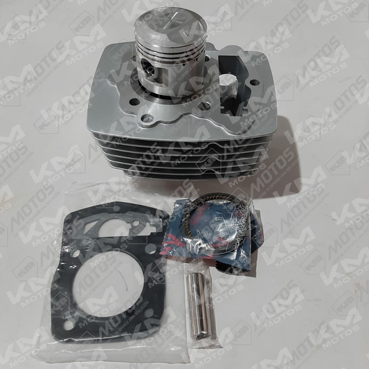 Cilindro con empaques y sellos Serpento Coral 125 de Vini, ideal para motores de cadena, en imagen de producto.