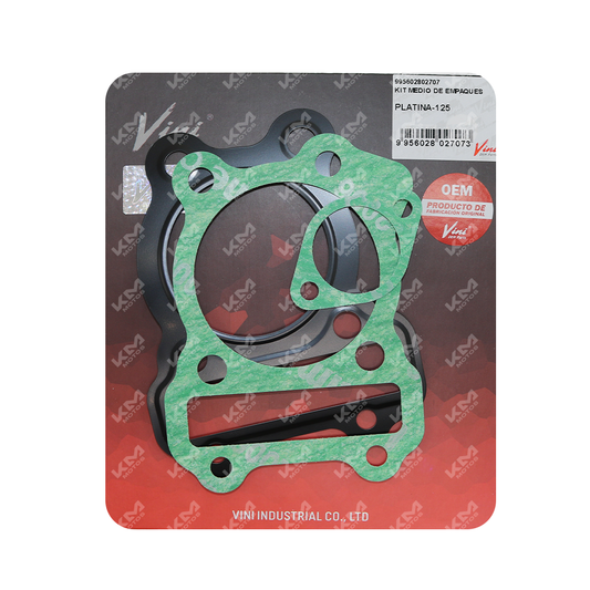 KIT MEDIO DE EMPAQUES BAJAJ PLATINA125/XCD125