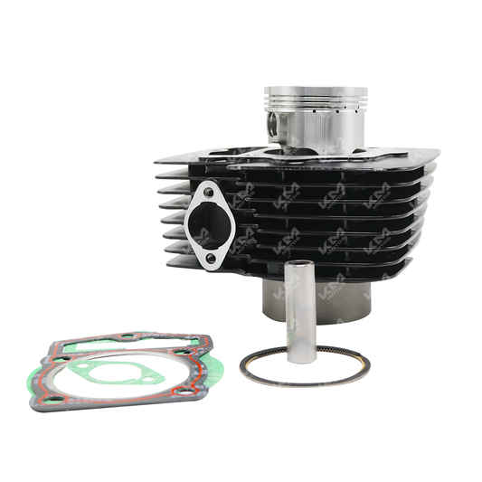 Kit de cilindro con empaques y sellos Serpento Pythom 250/YUMBO XT250 de 69 mm para motor universal, con componentes visibles.