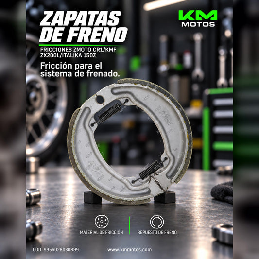 Discos de embrague VINI para ZMOTO CR1, KMF ZX200L e Italika 150Z, componentes de fricción para motocicletas.