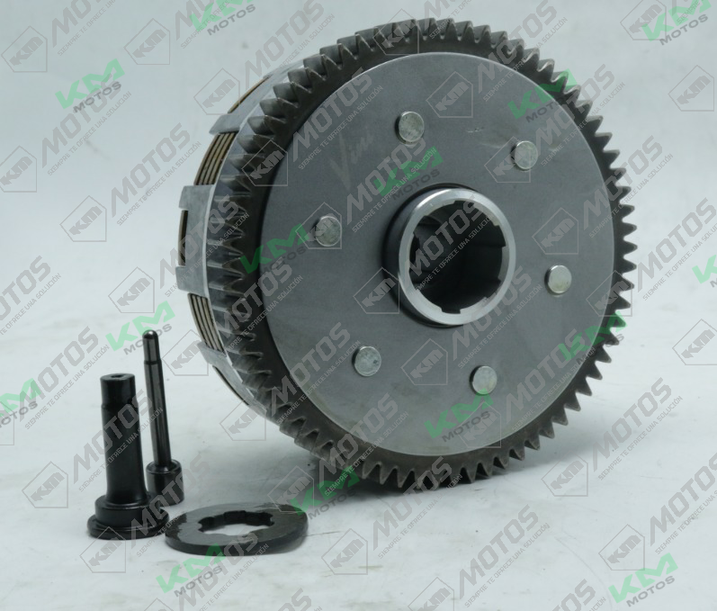 Prensa de clutch Universal CG200/XM200/DM200/SHINERAY 200/XM250Z de 70 toneladas, vista de la máquina y componentes.