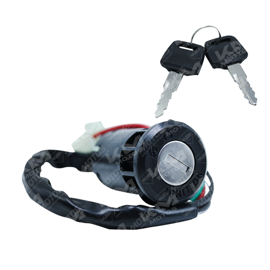 Interruptor de encendido Honda CG110 con 4 líneas, componente de llave de arranque para motocicleta.