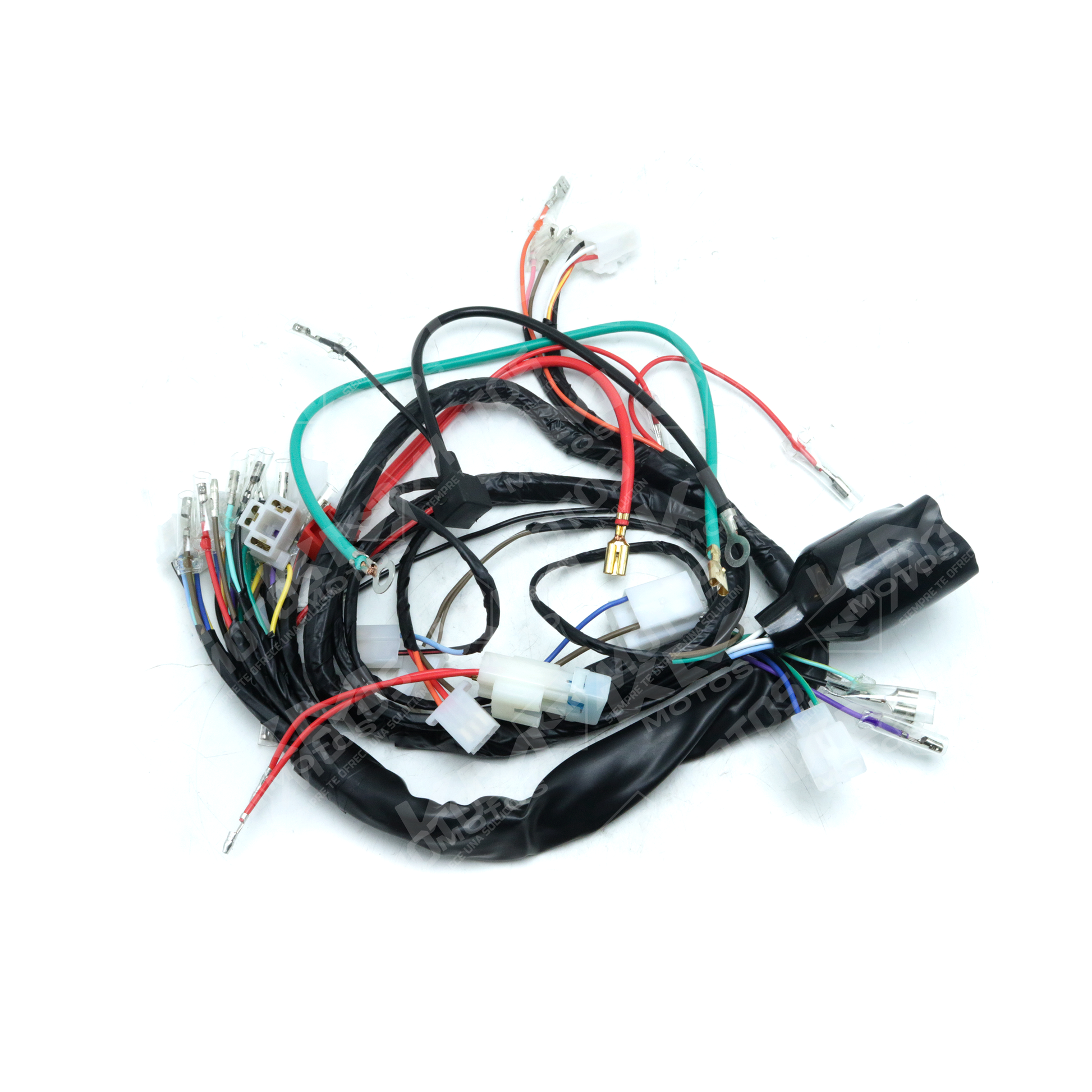 Arnés eléctrico para Yamaha Crux 110, componente de seguridad con cables y conexiones en imagen.