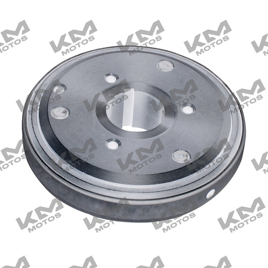 Impulsor de arranque de clutch original para motos Italika CS125, DS150 y GS150, sistema de motor en imagen.