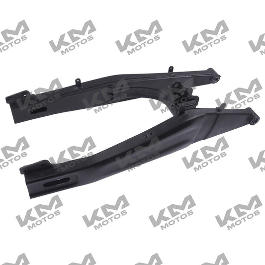 Horquilla trasera de suspensión para moto Italika 250z en color grafito, parte original para sistema de suspensión.