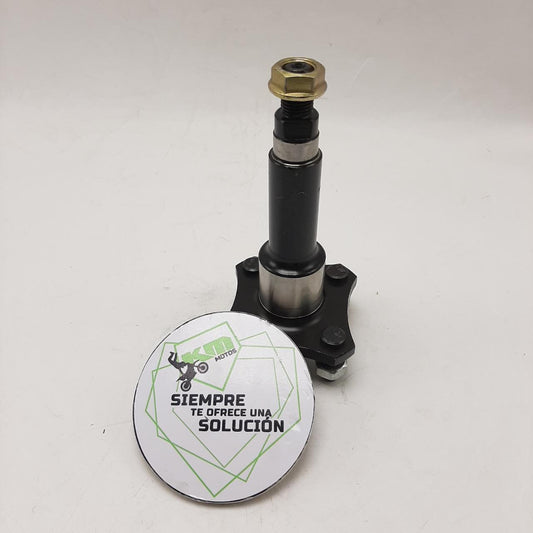 Rueda delantera para mototaxi AXEL de TVSKING de la marca VARROC, con llanta y neumático visible en la imagen.
