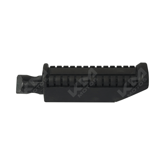 Estribo trasero derecho para Pulsar 135/180/220/200, en color negro, con diseño resistente y compatible con varias motocicletas Pulsar.
