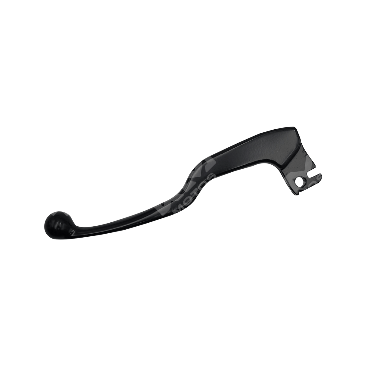 Manecilla de clutch para NS200 y AS200, marca KM Motos, mostrada en la imagen en color negro y detalles de montaje