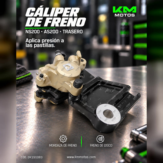 CALIPER NS200/AS200 PULSAR TRASERO (MORDAZA) — DK151083 | KM Motos